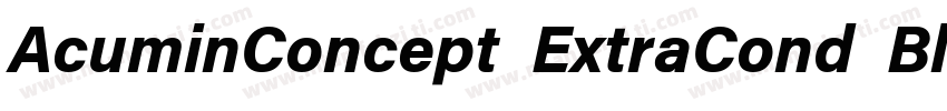AcuminConcept ExtraCond Black字体转换